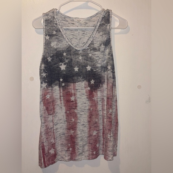 Maurices Tops - Maurices Arrow American Flag Graphic Tank Top.